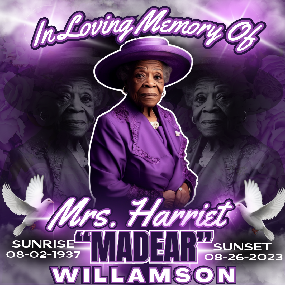 Purple Memorial Editable Design