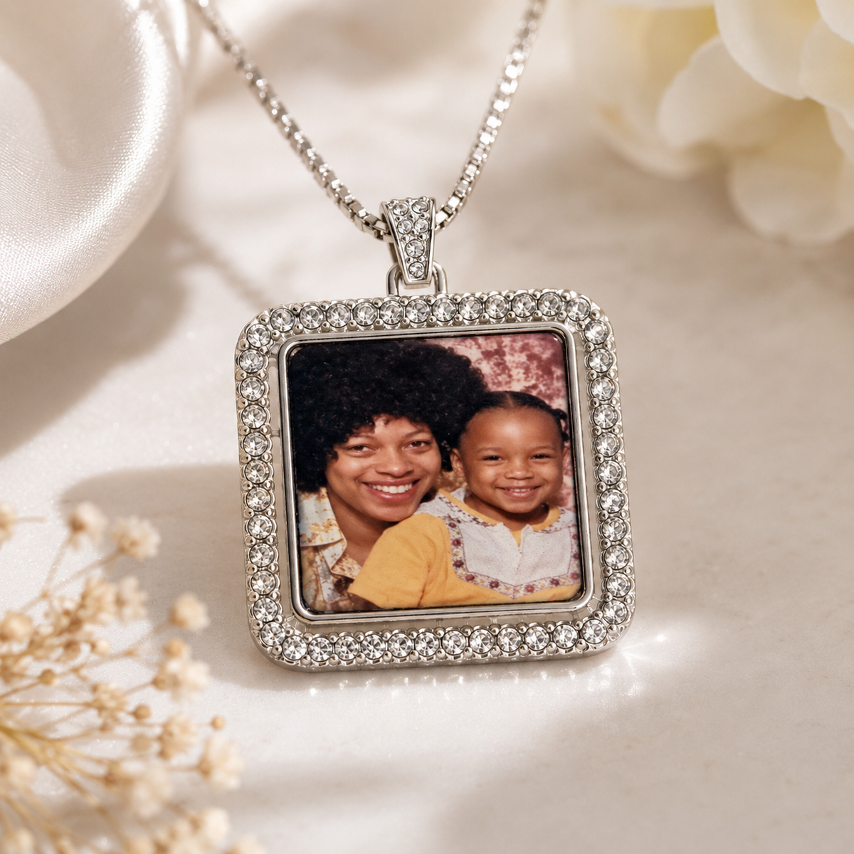 Double-Sided Personalized Photo Necklace