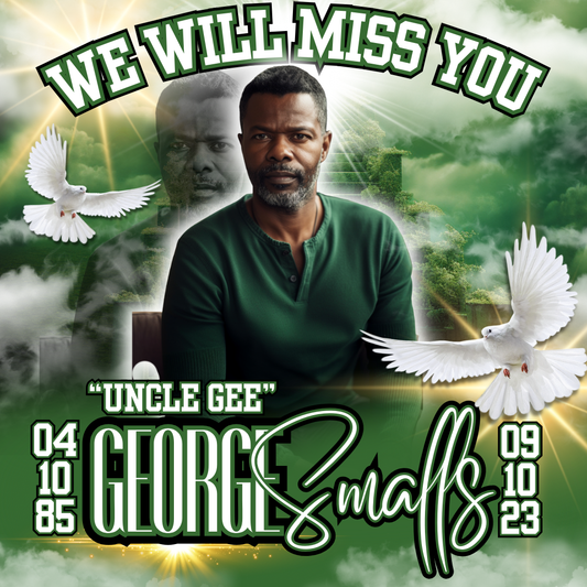 Green Memorial Editable Design