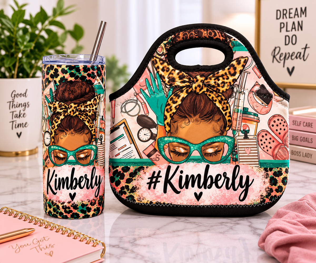Personalized Lunch Bag & Tumbler Set